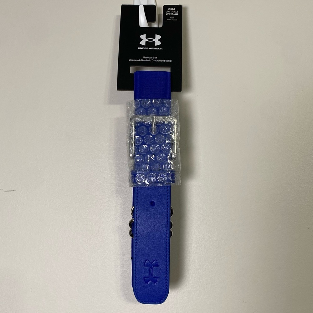 NWT Under Armour Blue Adult Baseball Belt OSFA